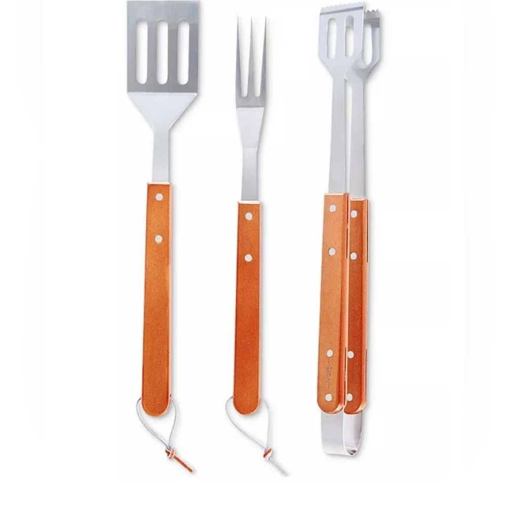 The Cellar Farm Fresh Bbq 3 Piece Wood Tool Set.